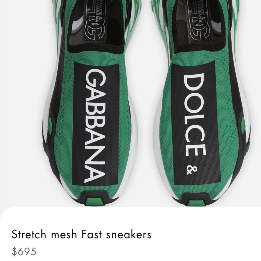 Dolce & Gabbana Fast Logo Pull On Sneakers